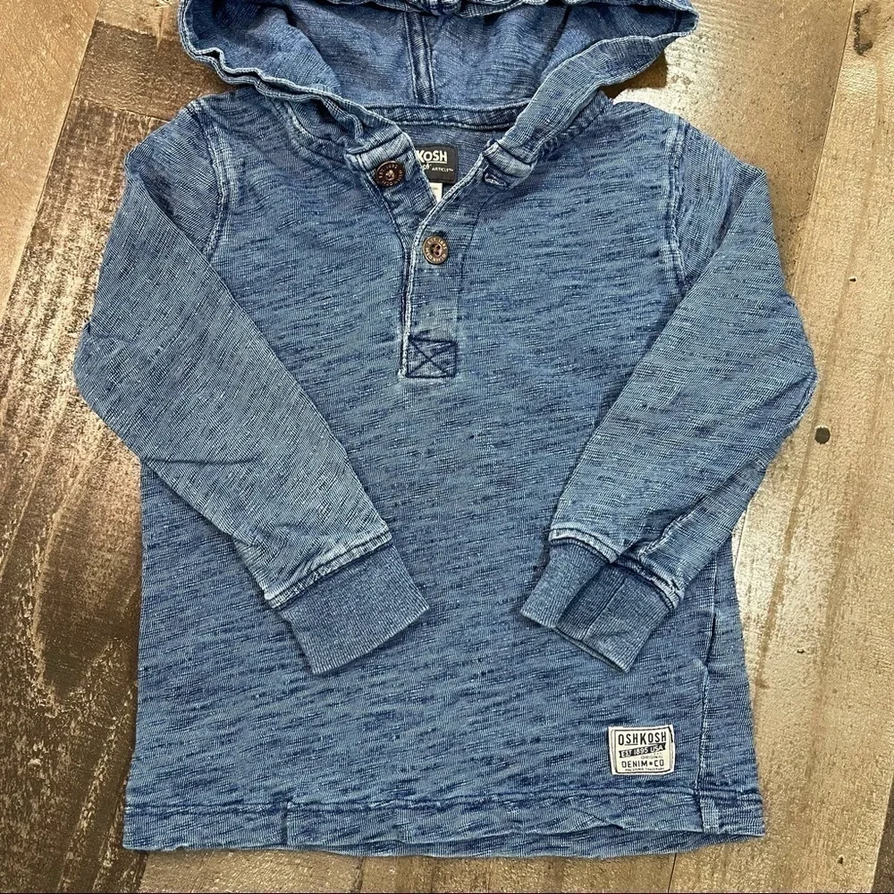 Oshkosh Hooded Henley size 3T